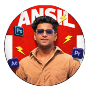 ansil personal brand logo – creative graphic designer & digital marketer logo